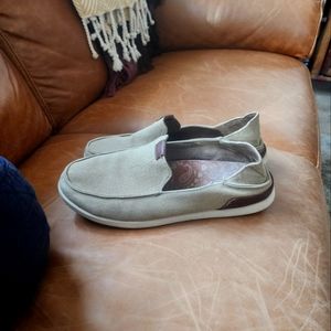 OluKai Waxed Canvas Loafers